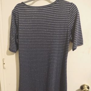 LulaRoe size Large blue silver Julia dress